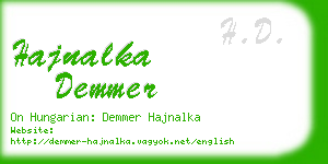 hajnalka demmer business card